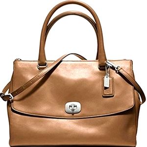 Coach Legacy Marron Harper Pinnacle Cuir Large bag